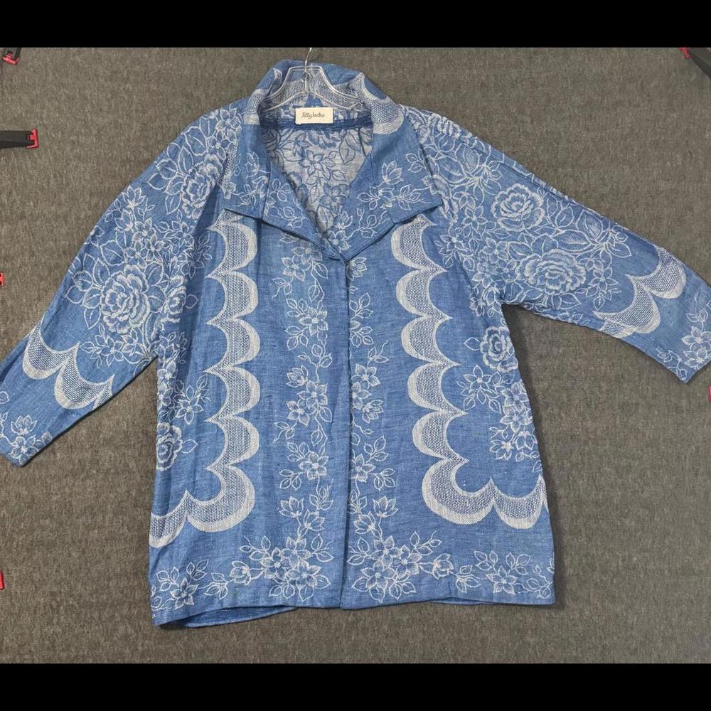 Beautiful Floral Embroidered Denim Jacket